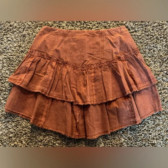 Free People Ruffles In the Sand Mini Skirt - Picture 2 of 7